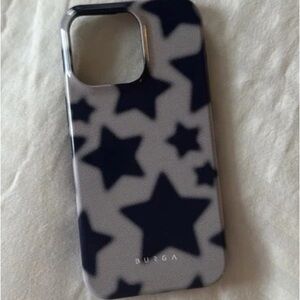 Star Pattern Phone Case - Black and Gray